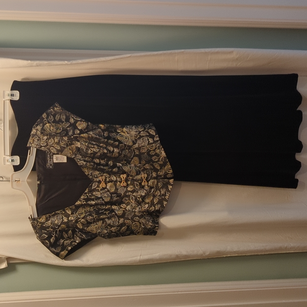 Hampton Niles Evening Top with Casual Corner Long Velvet Skirt